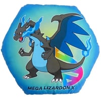 Image 2 of Pokemon Print Cushion - Mega Charizard X & Mega Charizard Y