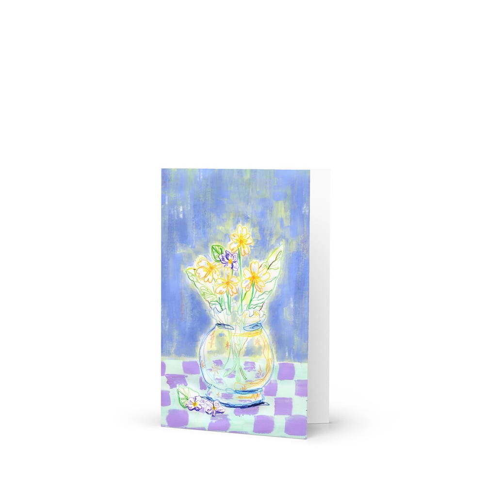 Image of Blue Greeting Card