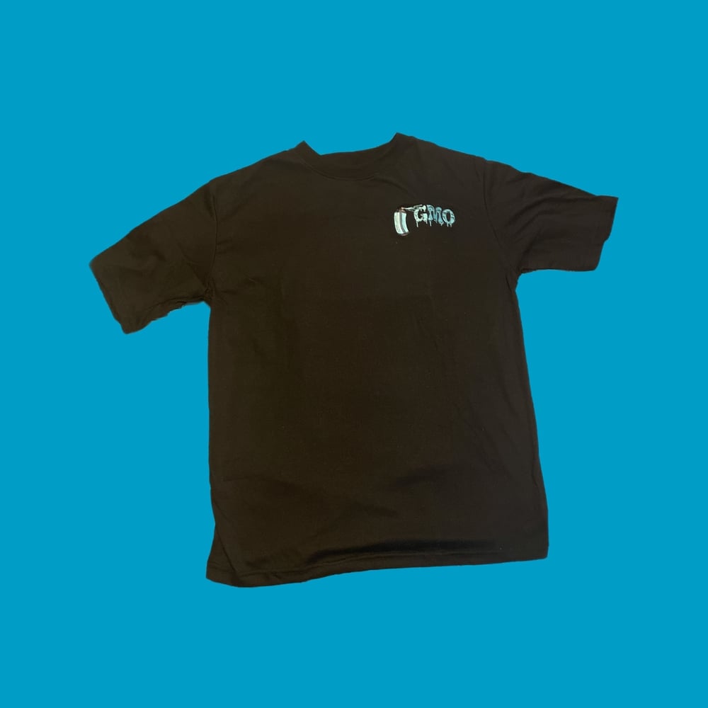 Classic GMO Black Tee ( Light Blue )