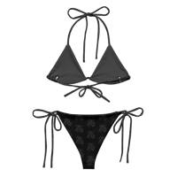 Image 2 of Murdered Out All-over print recycled string bikini