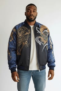 Image 1 of Sukajan Blue Jacket