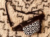 B&W geometric print crossbody 