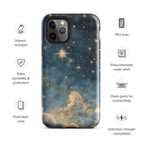 Image 4 of Celestial Night Sky Stars and Clouds Painting Tough Case for iPhone®