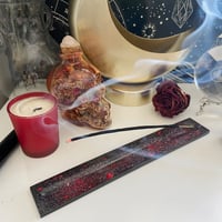 Image 1 of Spatter Hand Painted Incense Holder
