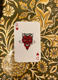 Image 1 of Red Devil Tattoo Studio Los Angeles Vtg Biz Card Jill Jordon