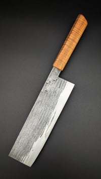 Image 2 of Forged Nakiri 190mm | Apex Ultra | Curly Koa 