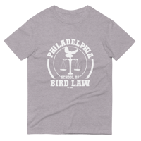 Image 1 of Bird Law Academy Shirt: Sunny-inspired Legal Humor T-Shirt