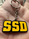 SSD Gold OG Logo metal keychain 