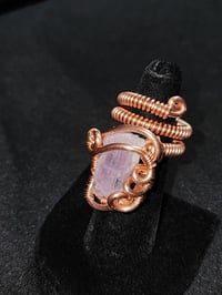 Image 2 of Adjustable Pink Kunzite Ring, Madagascar 
