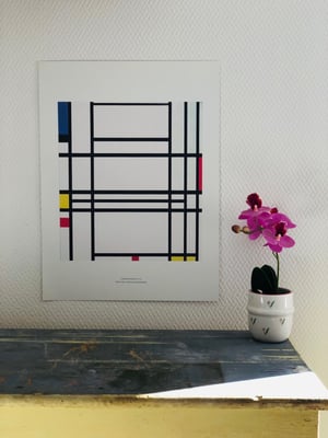 Série De 5 planches Piet Mondrian
