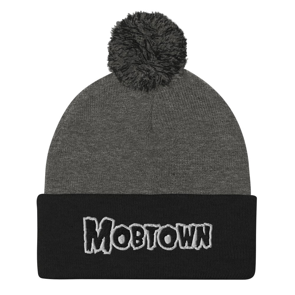 Image of Baltimore Mobtown Misfit Pom-Pom Beanie (Gray)