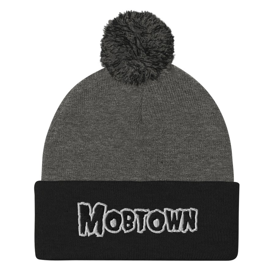 Image of Baltimore Mobtown Misfit Pom-Pom Beanie (Gray)