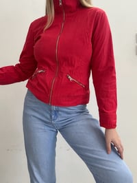 Image 4 of 00s denim red jacket // M