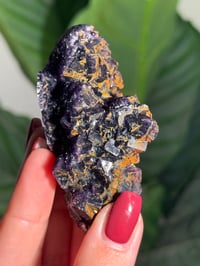 Image 6 of SUGARY IRIDESCENT IRON STAINED FLUORITE -CHINA-