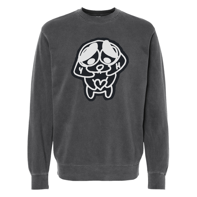 GARMENT DYED CREWNECK (GREY)