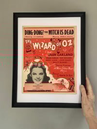 Image 6 of Ding-Dong! The Witch Is Dead from The Wizard of Oz, framed 1939 vintage sheet music