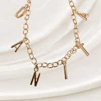 Image 1 of Personalized gold plated bracelets 