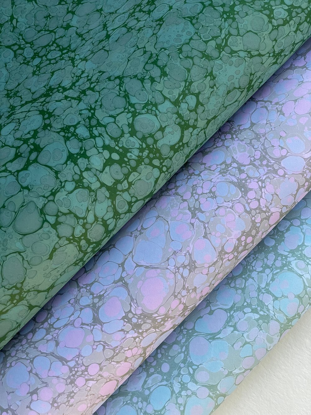 Hand Marbled Papers Ready to Ship : Limited Edition Full Sheets | Emily ...