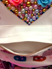 Image 7 of BLING HEART ROSE BACK PACK 
