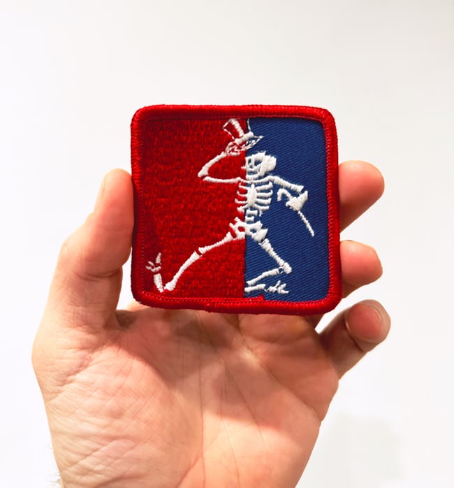 Grateful Dead 1996 Dancing Sleleton 3” Patch