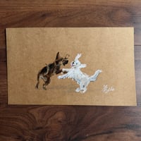 ORIGINAL ARTWORK -  Let's Play - 25x15cm