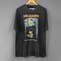Image 1 of Hellraiser Pinhead 80s Horror Movie Premium T-Shirt – Washed Unisex Tee