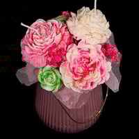 Image 1 of Floral Candle Bouqet