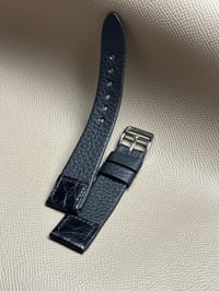 Image 4 of French Calfskin & Alligator Watch Strap