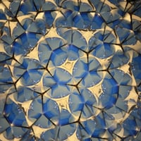 Image 5 of 🔮 Marblescope -6" Beach Blue- Handmade Stained Glass Kaleidoscope 🌈