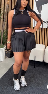 Image 1 of Leading the way skirt set (black)
