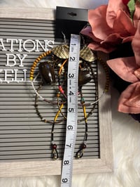 Image 3 of Gold Spiked Large Hoops 