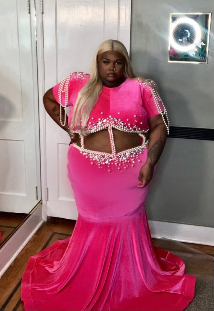 Image of Pink Pearl Dress (size 3X)