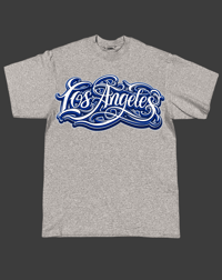 Blue Los Angeles gray shirt