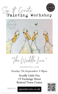 “The Waddle Line” Daytime Painting Workshop at Retford 