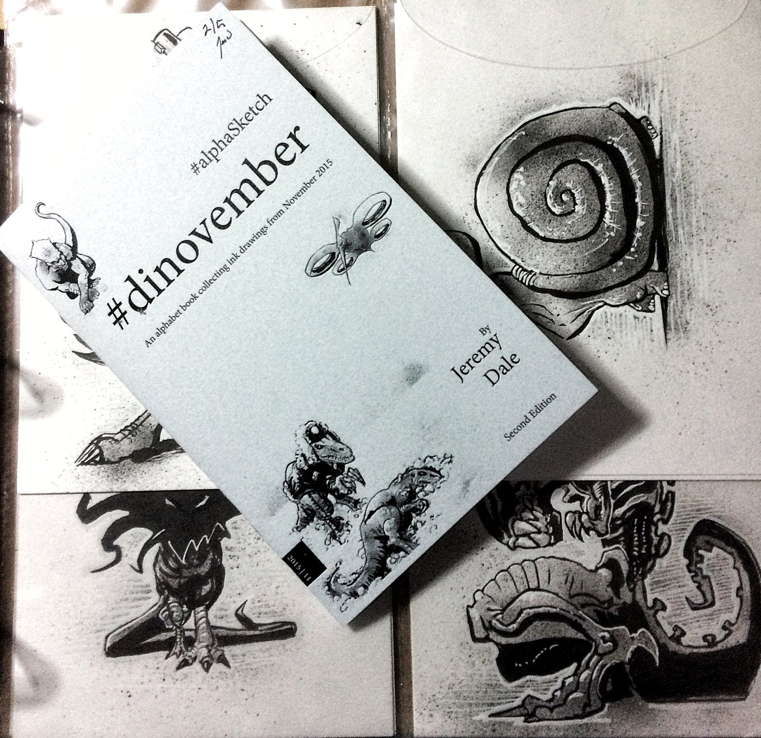 Dinovember #alphaSketch books/originals