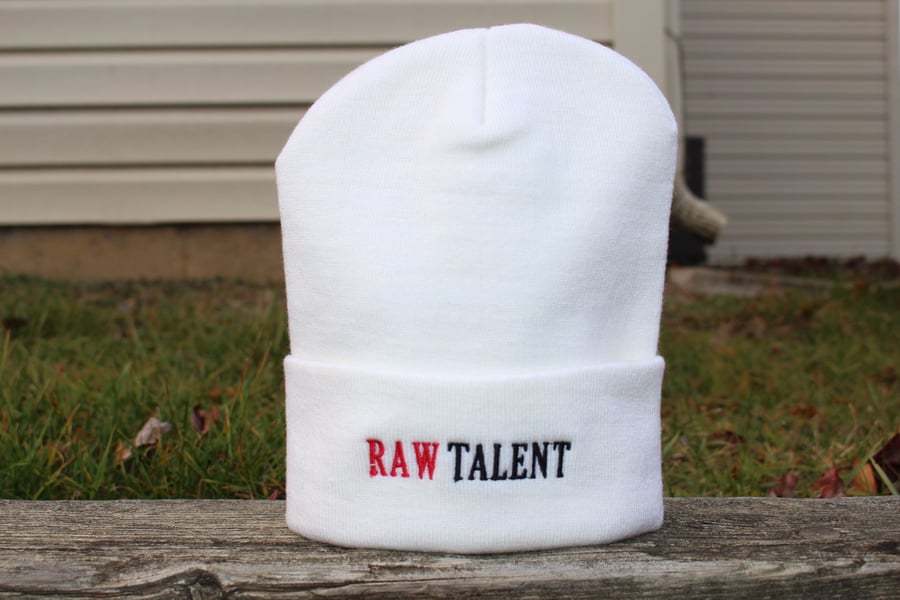 Image of White Definition Beanie Hats