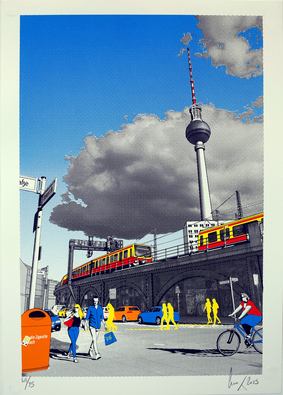 Image of Alexanderplatz screen print