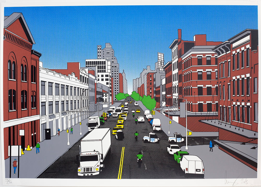 Image of From the Highline screen print