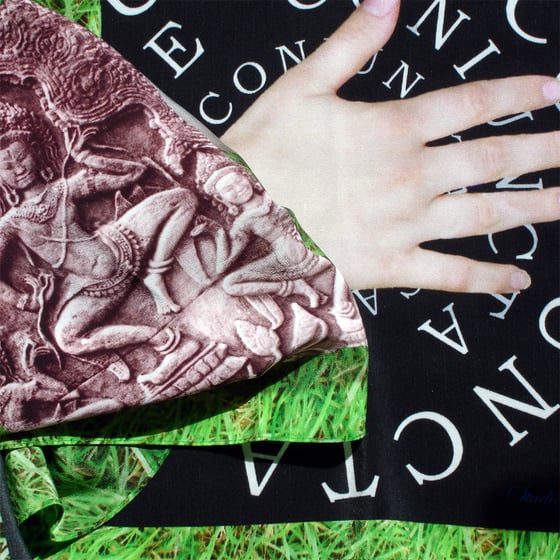 Image of Digitally printed silk scarf Sanguine Coniuncta 