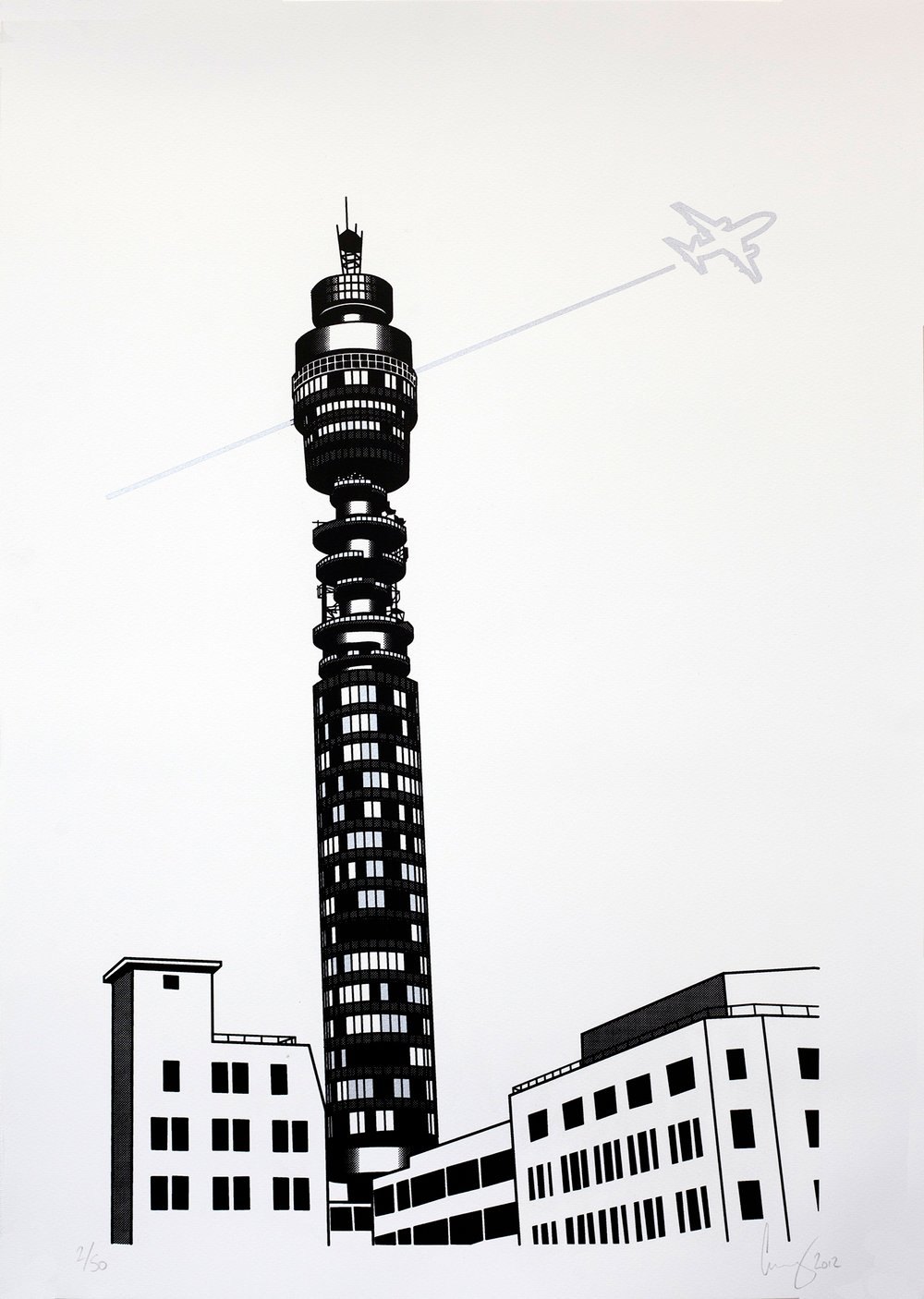 Image of BT Tower screen print