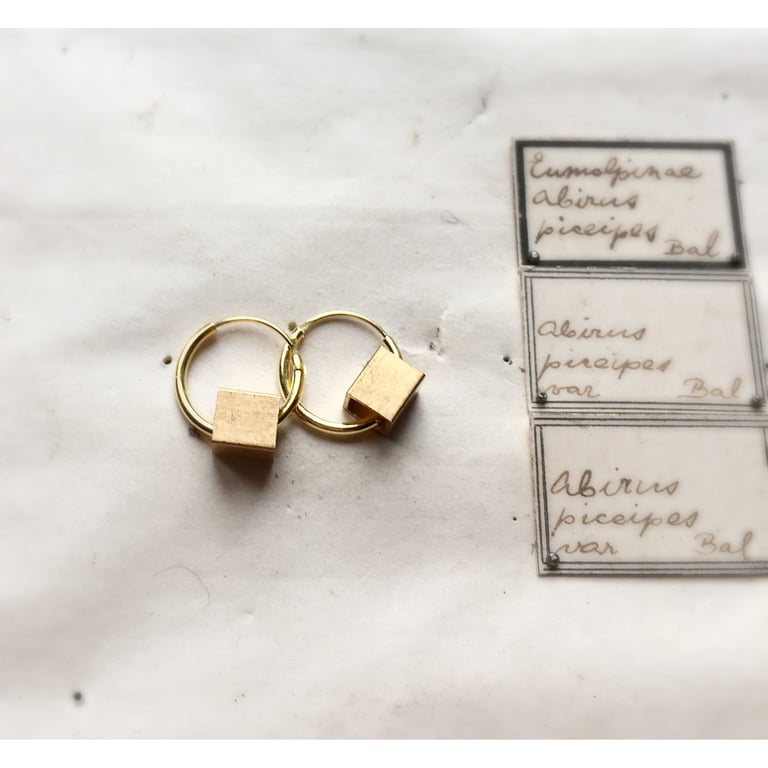 The Square Golder Earring