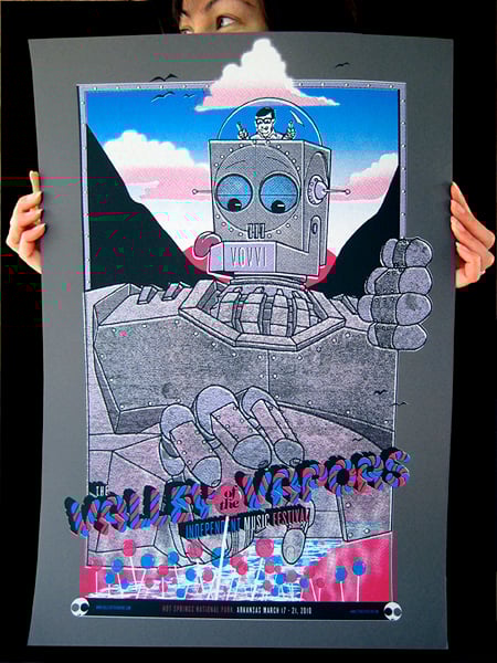 Valley of the Vapors screen printed poster