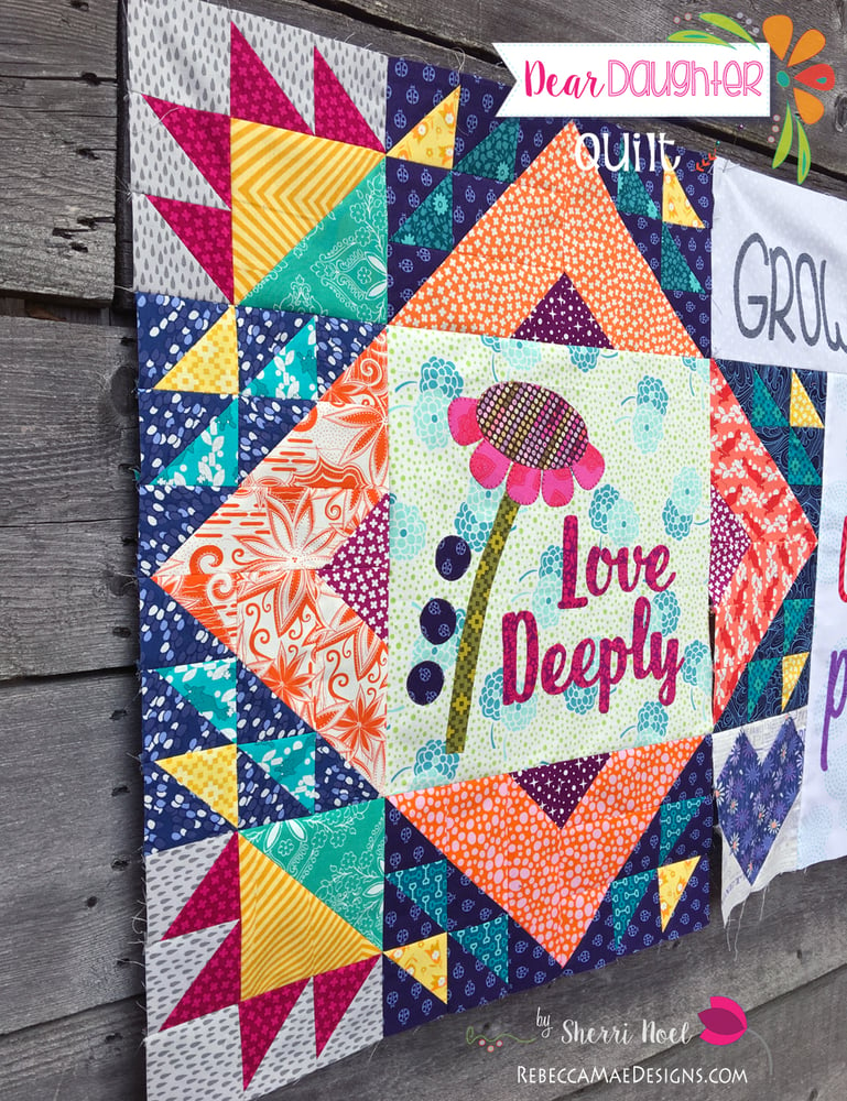 Image of PDF Dear Daughter Block of the Month Quilt