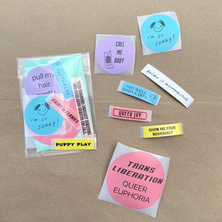 POETIC SLOGANS STICKER SET Image 2