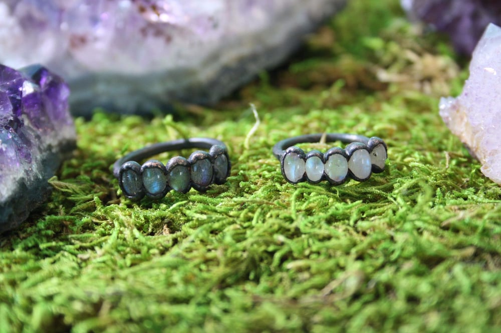 Image of Moonstone / Labradorite Rings