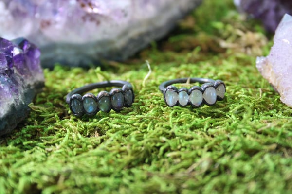 Image of Moonstone / Labradorite Rings