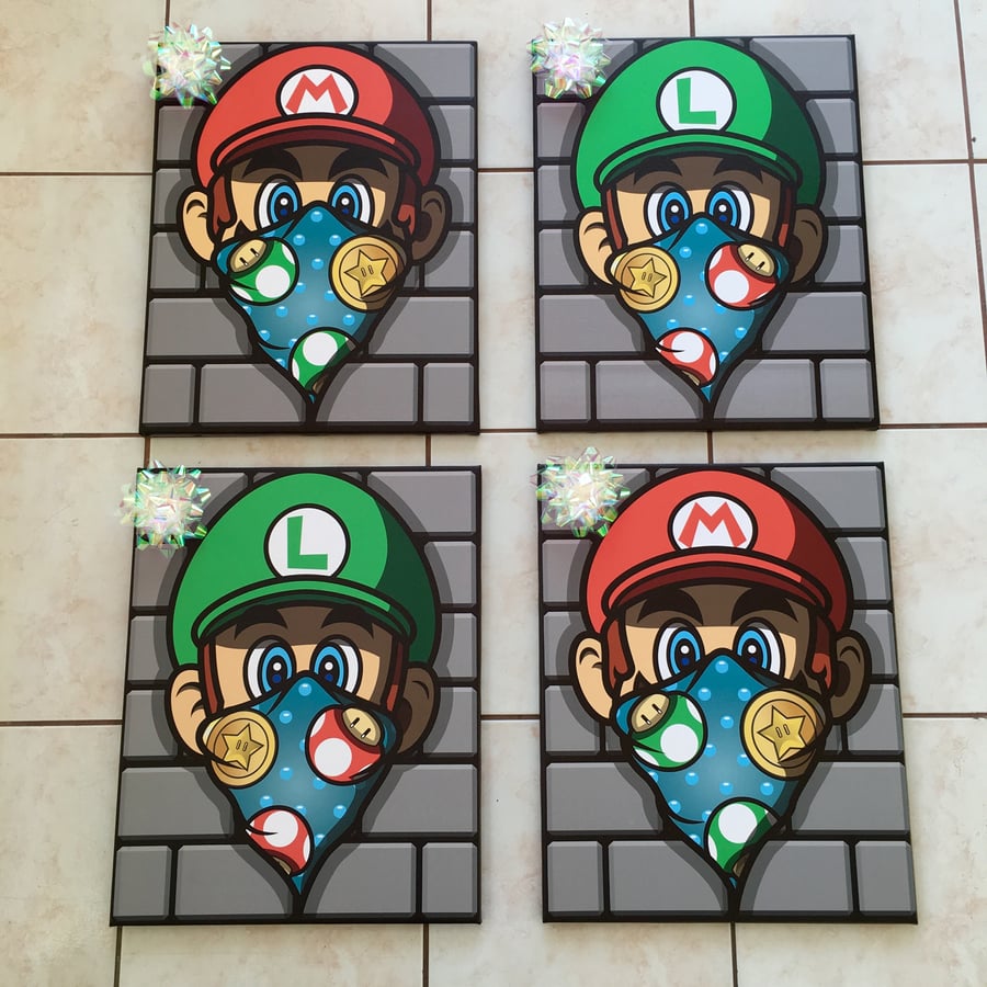 Image of 16x20 Mario Bros (Limited)