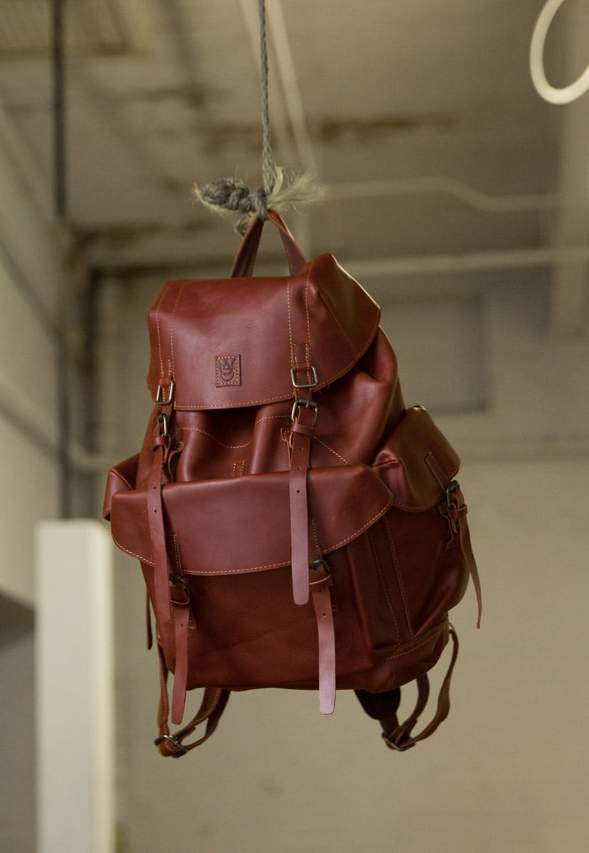 Image of Leather Rucksack