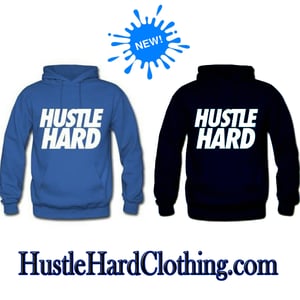 Image of Hustle Hard Hoodie Athletic Design 