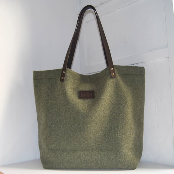 Image of Maxi tote bag "moss"